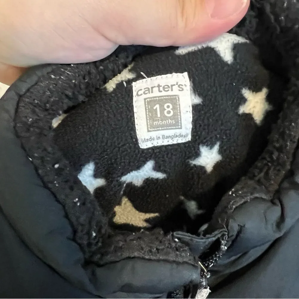 Carter’s Black Puffer Vest size 18 months